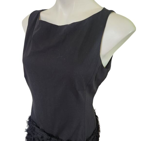 Piazza Sempione Designer wool blend cocktail dress ruffled bottom IT 46 (US 10) - Picture 2 of 9